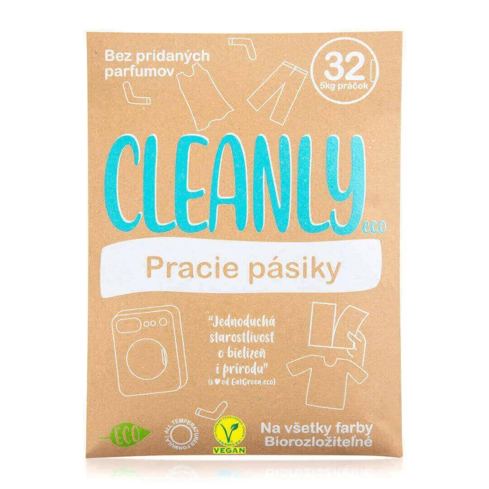 E-shop Cleanly Eco pracie pásiky na 32 praní - EatGreen - 48 g