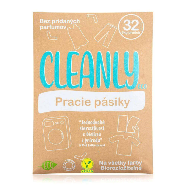 Cleanly Eco pracie pásiky na 32 praní - EatGreen - 48 g