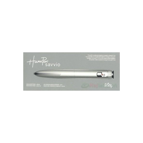 HumaPen Savvio, inzulínové pero strieborné pre 3ml náplne, 1ks