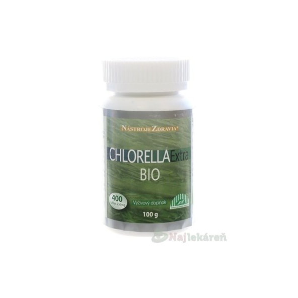 Nástroje zdravia CHLORELLA EXTRA BIO 100g 400 tabliet