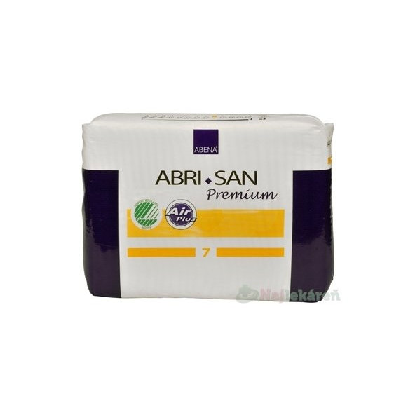 ABENA ABRI SAN Premium 7 vkladacie plienky, priedušné, 36x63 cm, savosť 2100ml 30ks