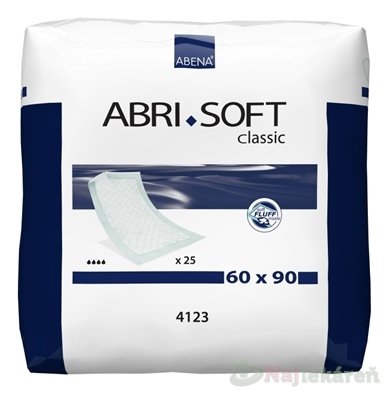 E-shop ABENA ABRI SOFT 60x90cm podložka absorpčná, savosť 2100ml, 25ks
