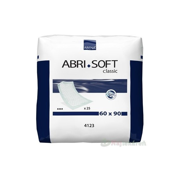 ABENA ABRI SOFT 60x90cm podložka absorpčná, savosť 2100ml, 25ks