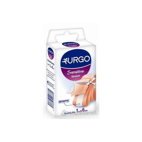 URGO Sensitive Stretch náplasť na citlivú pokožku 1mx6cm  1ks