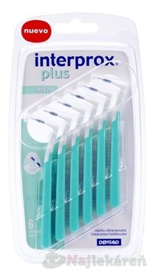 E-shop INTERPROX plus Medzizubná kefka 0,8 mm micro zelená 6 kusov