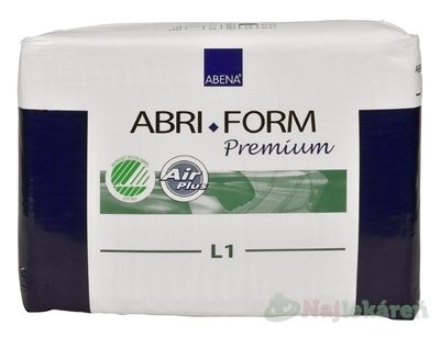 E-shop ABENA ABRI FORM Premium L1 plienkové nohavičky priedušné, boky 100-150cm, savosť 2500ml, 26ks