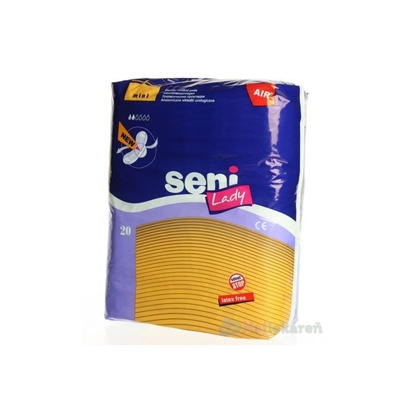 Seni Lady AIR MINI VLOŽKY anatomické urologické vložky pre ženy, savosť 190ml, 20ks