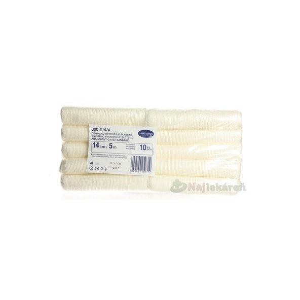 OVÍNADLO HYDROFILNÉ pletené, nesterilné (14cmx5m) 10ks