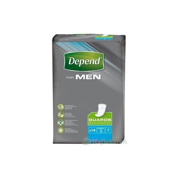 DEPEND FOR MEN inkontinenčné vložky pre mužov 14ks