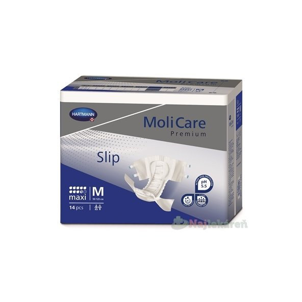 MoliCare Premium Maxi M plienkové nohavičky zalepovacie (90-120cm), 3360ml, 14ks