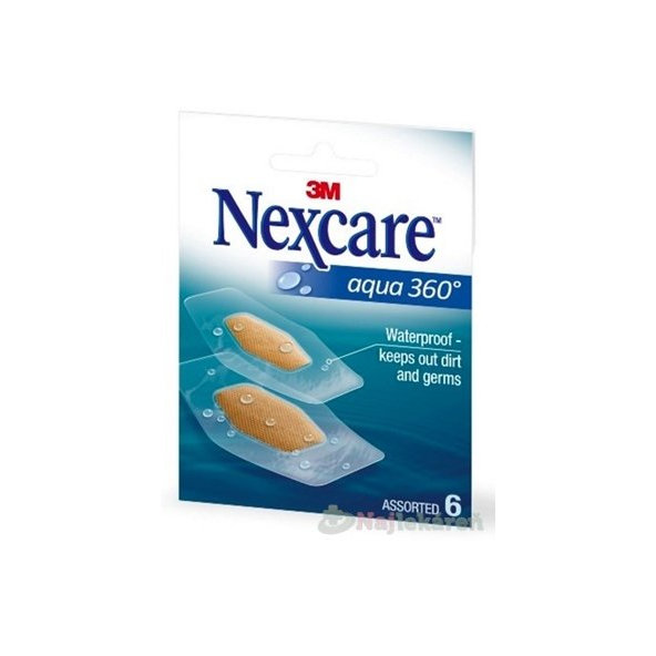 3M Nexcare AQUA 360° náplasti 2 veľkosti  6ks