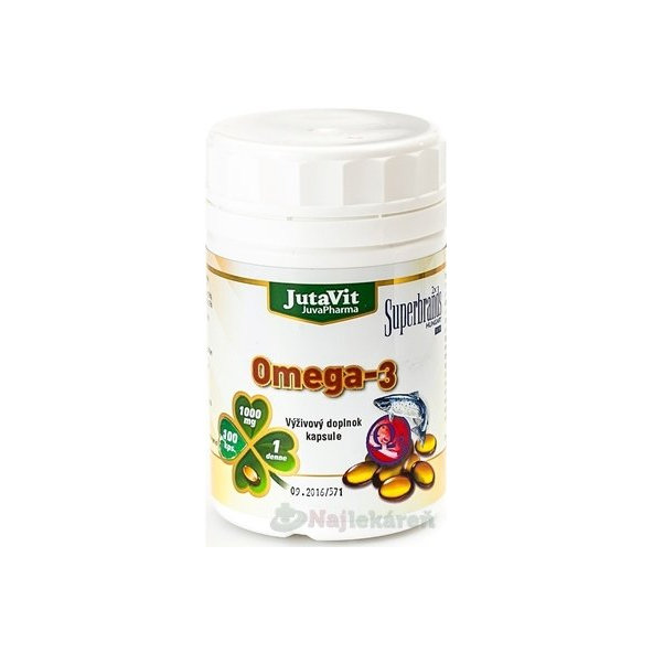 JutaVit Omega-3 výživový doplnok, 100ks