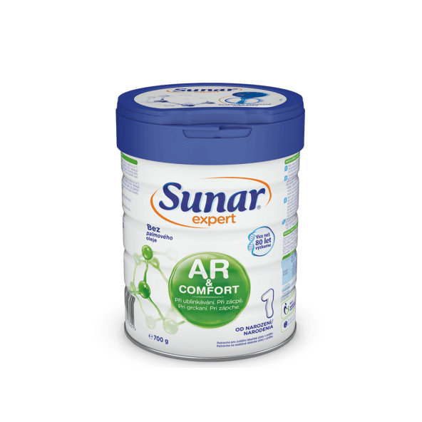 SUNAR Expert AR&Comfort 1, dojčenská výživa pri grckaní a zápche (od narodenia), 1x700 g