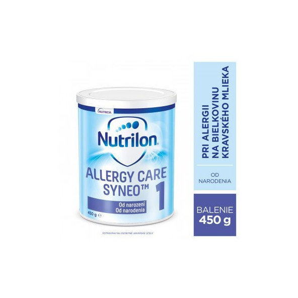 Nutrilon 1 ALLERGY CARE SYNEO, špeciálne dojčenské mlieko (od narodenia), 450 g
