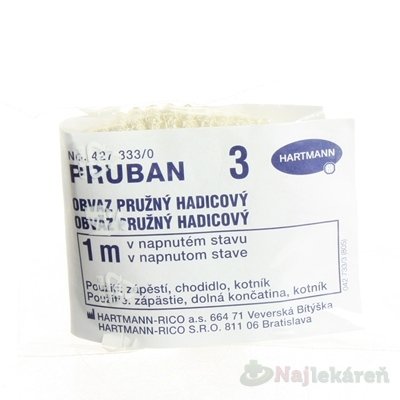 Pruban sieťový hadicový obväz veľ.3 zápästie chodidlo členok 2 cm x 1 m 1 ks
