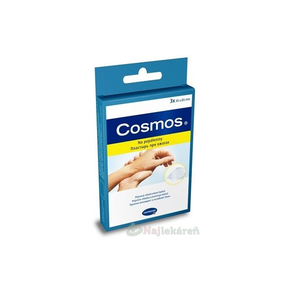 COSMOS Na popáleniny náplasti (45x65mm) 3ks
