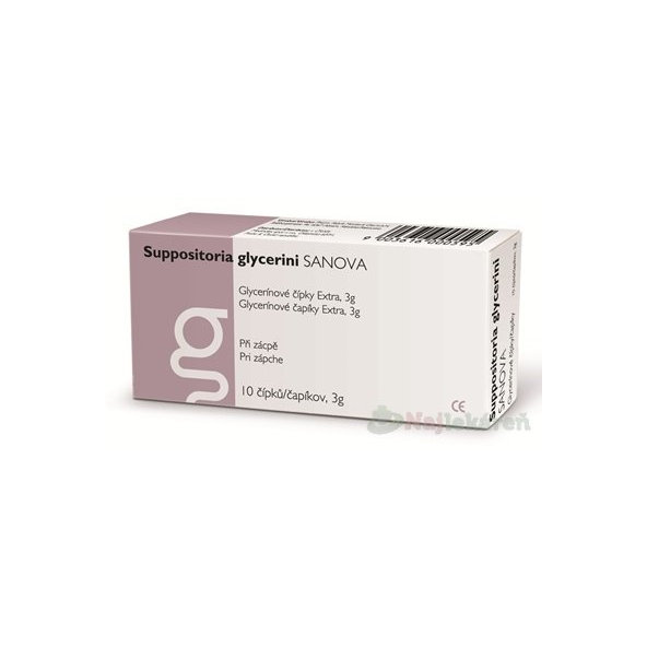 SUPPOSITORIA GLYCERINI SANOVA Extra 3g