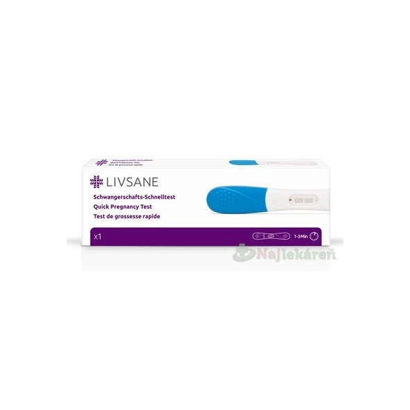 Livsane rýchly tehotenský test 1 ks