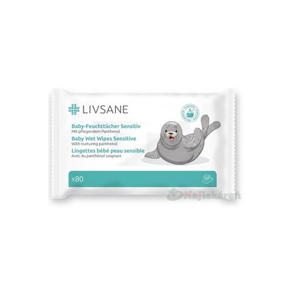 Livsane detské vlhčené obrúsky 80 ks