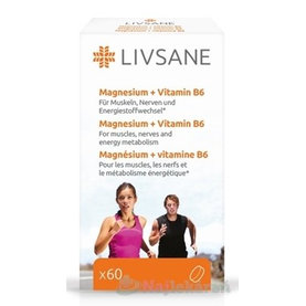 Livsane magnézium + vitamín B6 60 tabliet