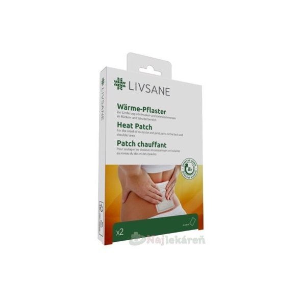 Livsane hrejivá náplasť na bolesť svalov chrbta 2 ks