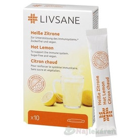 Livsane horúci citrónový nápoj 10 vreciek