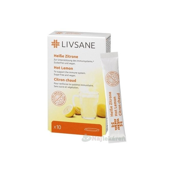 Livsane horúci citrónový nápoj 10 vreciek