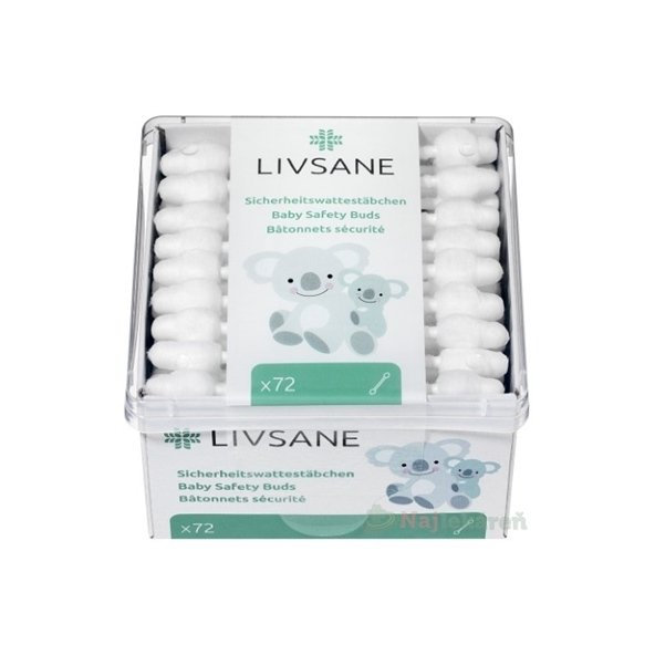 Livsane detské vatové tyčinky 72ks
