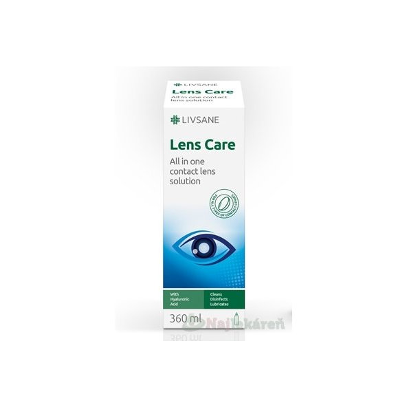 Livsane roztok na kontaktné šošovky 360 ml