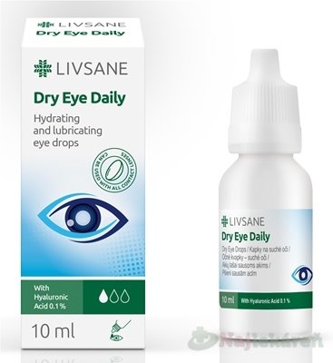 E-shop Livsane očné kvapky pre suché oči 0.1% HA 10M