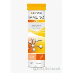 Livsane IMMUNO VITAL šumivé tablety 20 tabliet