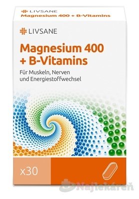 E-shop Livsane magnezium s B vitamínmi 60 tabliet