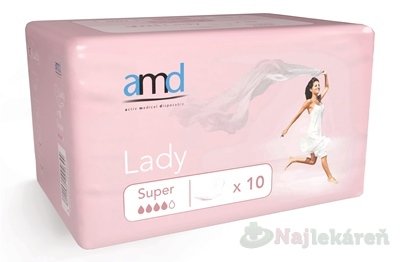 E-shop AMD Lady Super, inkontinenčné vložky pre ženy, 1x10 ks