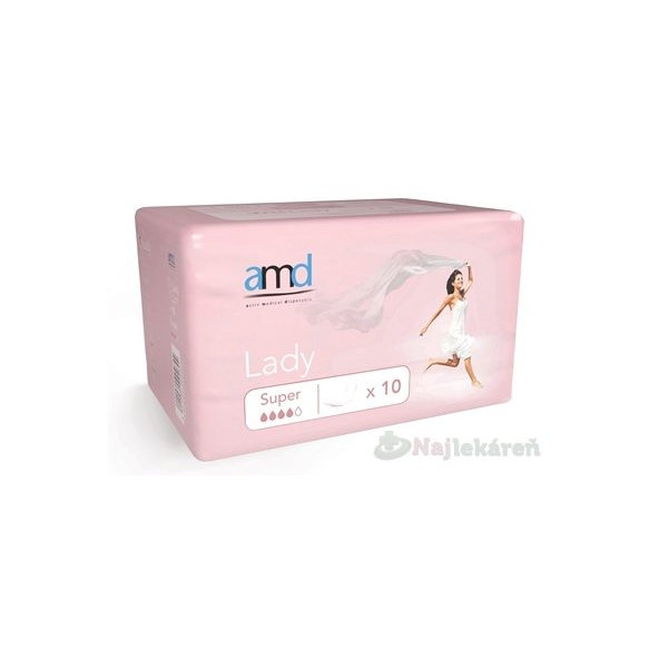 AMD Lady Super, inkontinenčné vložky pre ženy, 1x10 ks