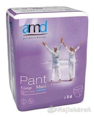E-shop AMD Pant Maxi, inkontinenčné nohavičky (veľkosť XL), 1x14 ks