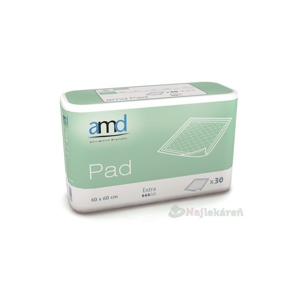 AMD Pad Extra, podložky pod pacienta (60x60 cm), 1x30 ks