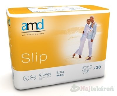 E-shop AMD Slip Extra, inkontinenčné plienky (veľkosť XL), 1x20 ks