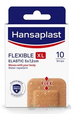 E-shop Hansaplast FLEXIBLE XL Elastic 5x7,2cm 10ks