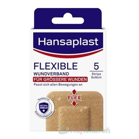 Hansaplast FLEXIBLE XXL náplasť elastická, 6x9cm 5ks