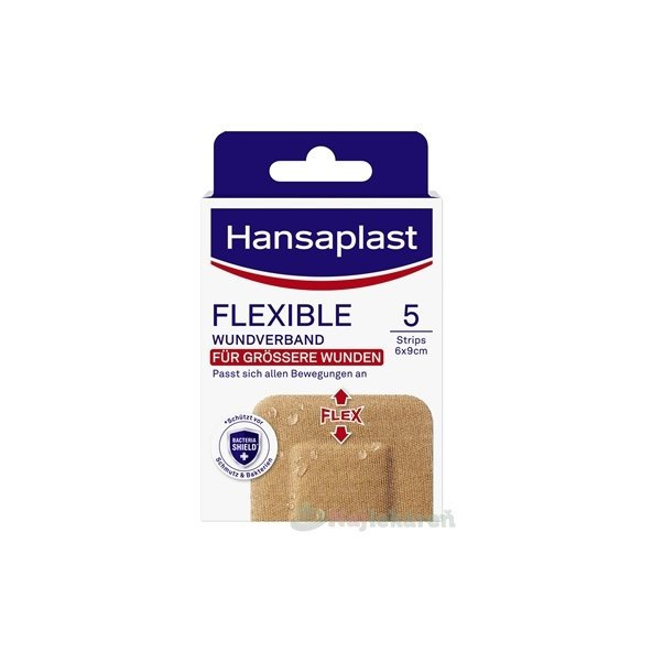 Hansaplast FLEXIBLE XXL náplasť elastická, 6x9cm 5ks