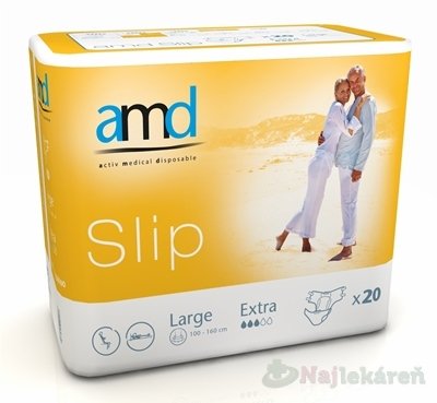 E-shop AMD Slip Extra, inkontinenčné plienky (veľkosť L), 1x20 ks