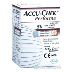 ACCU-CHEK Performa 50 testovacie prúžky do glukomera 50ks