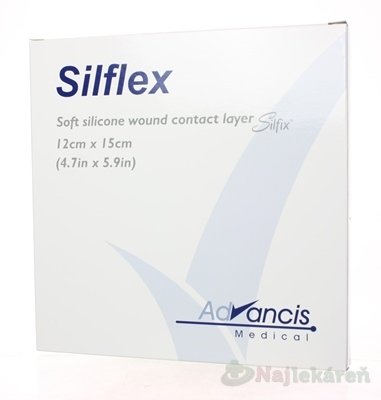 E-shop Silflex krytie na rany nepriľnavé 12x15cm 10ks