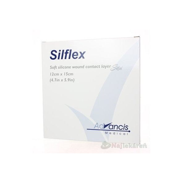 Silflex krytie na rany nepriľnavé 12x15cm 10ks