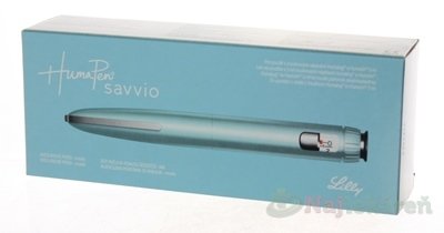 E-shop HumaPen Savvio, modré, inzulínové pero, 3ml náplne, 1ks