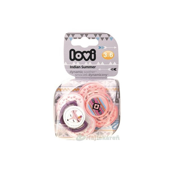 LOVI Dynamický utišujúci cumlík Indian Summer