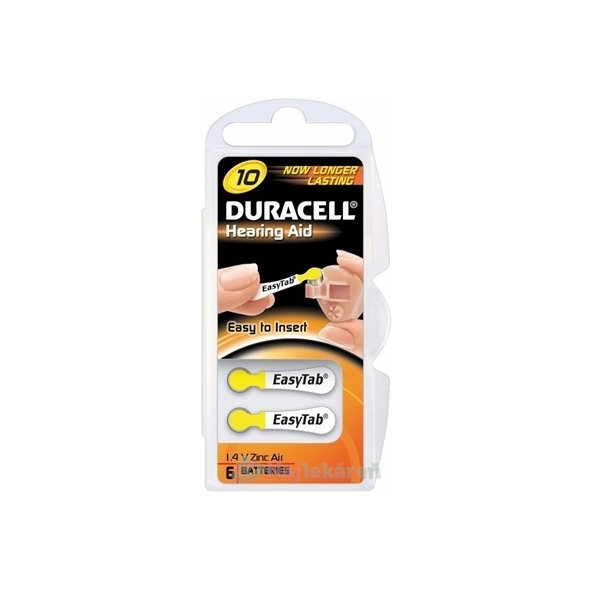 DURACELL HA 10 EASYTAB 1.4V batérie 6 kusov