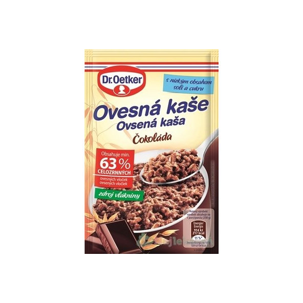 Ovsená kaša Čokoláda - Dr.Oetker, prášok 58g