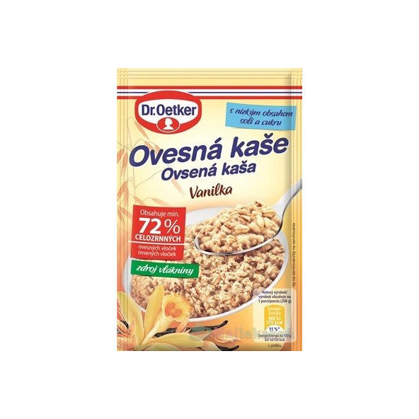 Ovsená kaša Vanilka - Dr.Oetker, prášok 58g