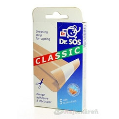 Dr. SOS Classic náplasť pásy vodeodolné (10cmx6cm) 5ks